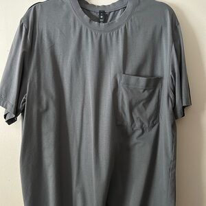 Men's Gray T-Shirt with Pocket